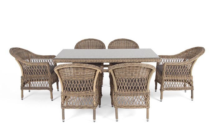 Обеденная группа Амароне 6 соломенная 4sis
