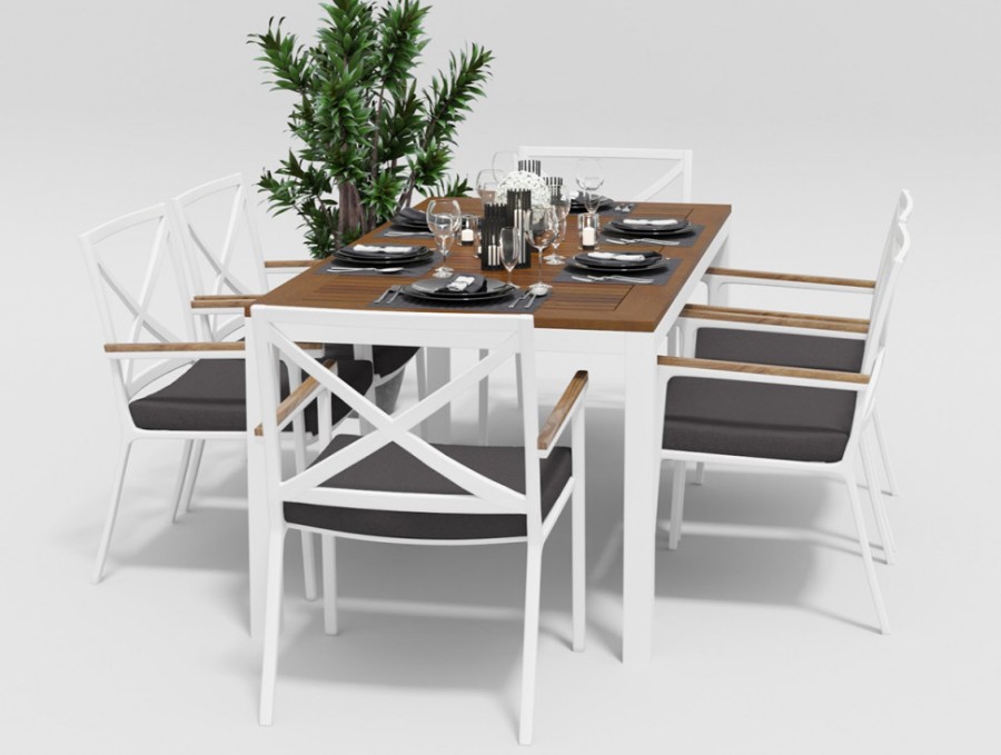 Обеденная группа Bella Calma 180 бежевая Gardenini