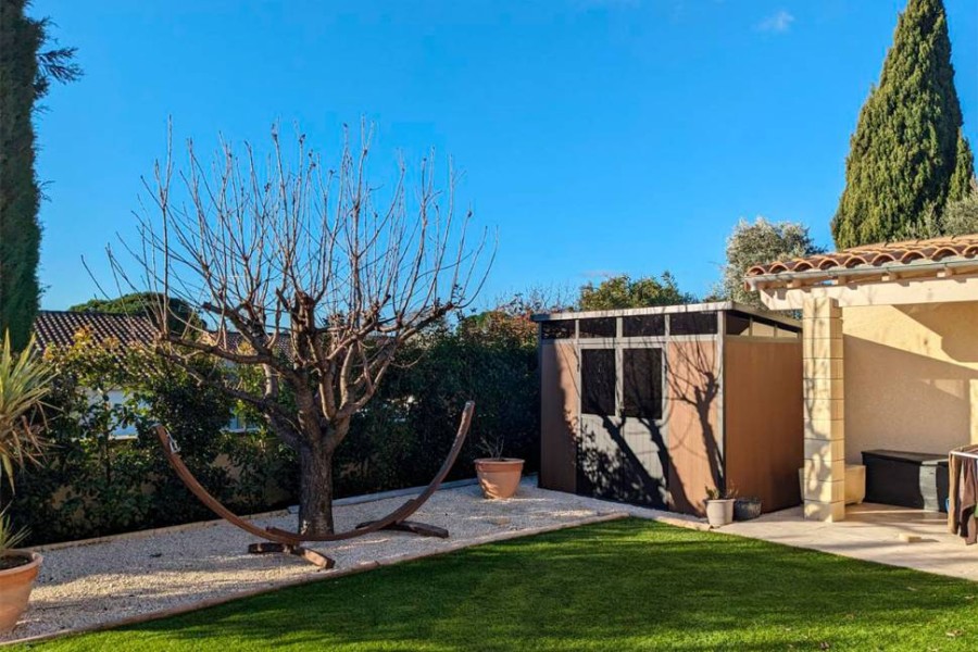 Садовое строение из ДПК Defender 9х7 Garden