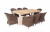 Обеденная группа Арбаро C коричневая 4sis
