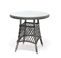 Стол из искусственного ротанга Эспрессо 80, графит 4sis