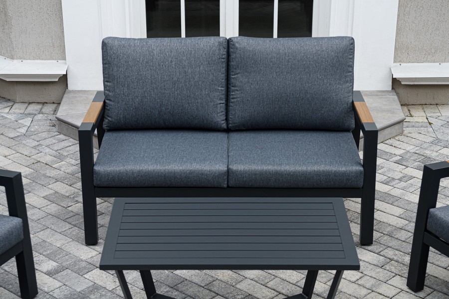 Лаунж-зона 4-местная из алюминия Орхидея, цвет темно-серый 4sis