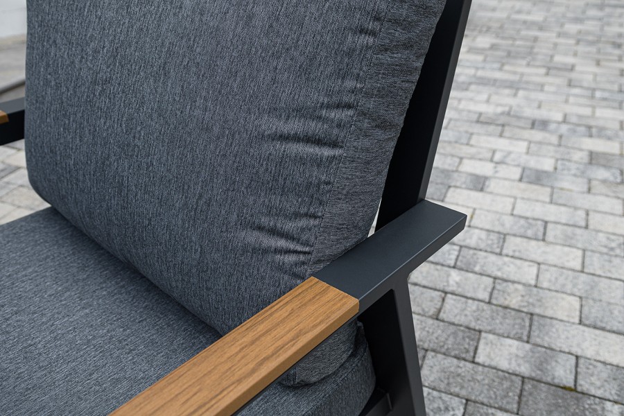 Лаунж-зона 4-местная из алюминия Орхидея, цвет темно-серый 4sis