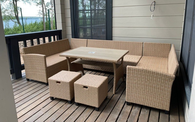 Комплект плетеной мебели AFM-370B Beige Афина