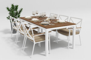 Обеденная группа Bella Calma 200 бежевая Gardenini