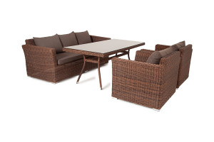 Обеденная группа Моккачино коричневая 4sis