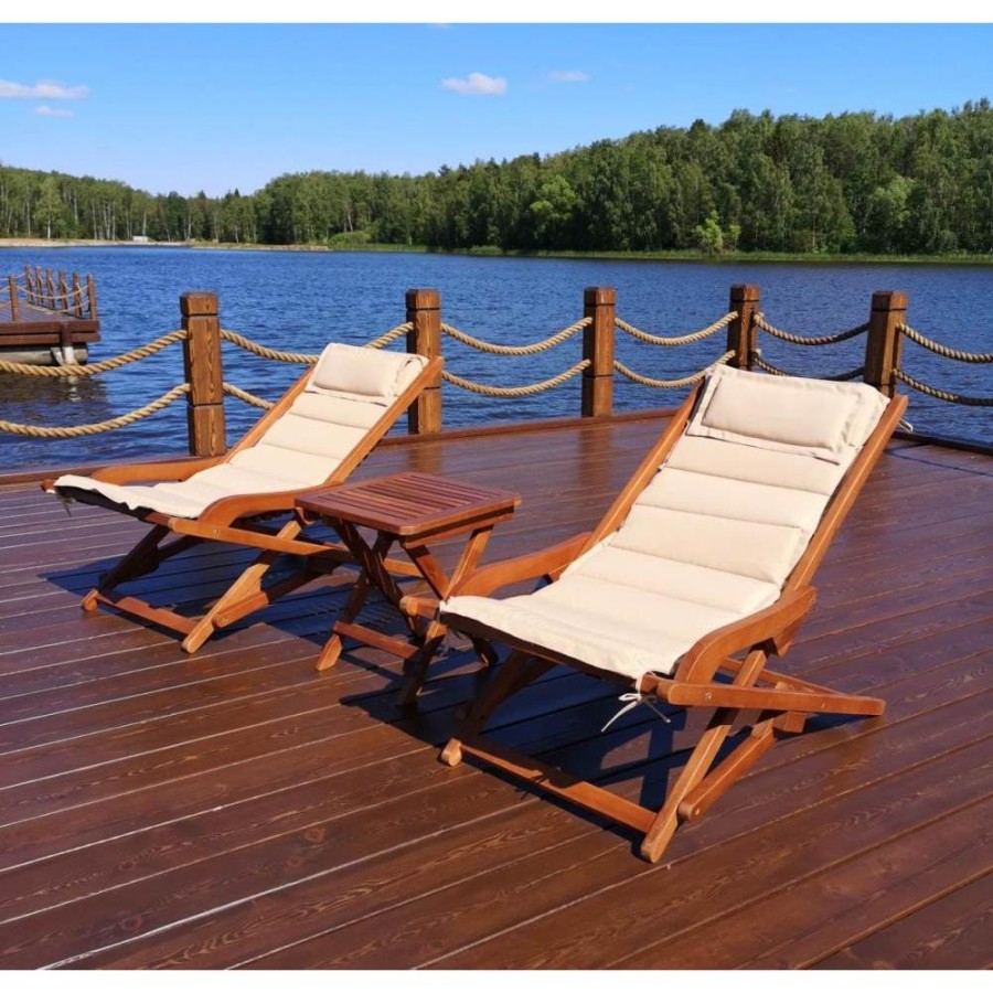 Комплект с кресел шезлонгов и столика AFM-709A-T133 Beige Афина