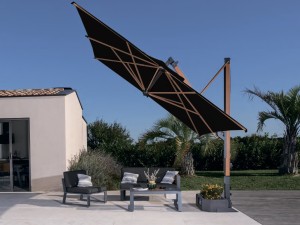 Зонт профессиональный Galileo Wood черный Scolaro