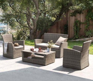 Комплект плетеной мебели AFM-405G Brown Афина