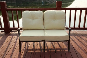 Диван двухместный Madrid из литого алюминия Кит маркет