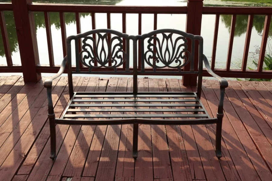 Диван двухместный Madrid из литого алюминия Кит маркет