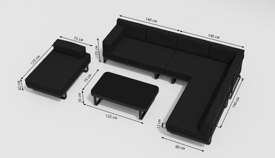 Лаунж зона Hacienda Gardenini