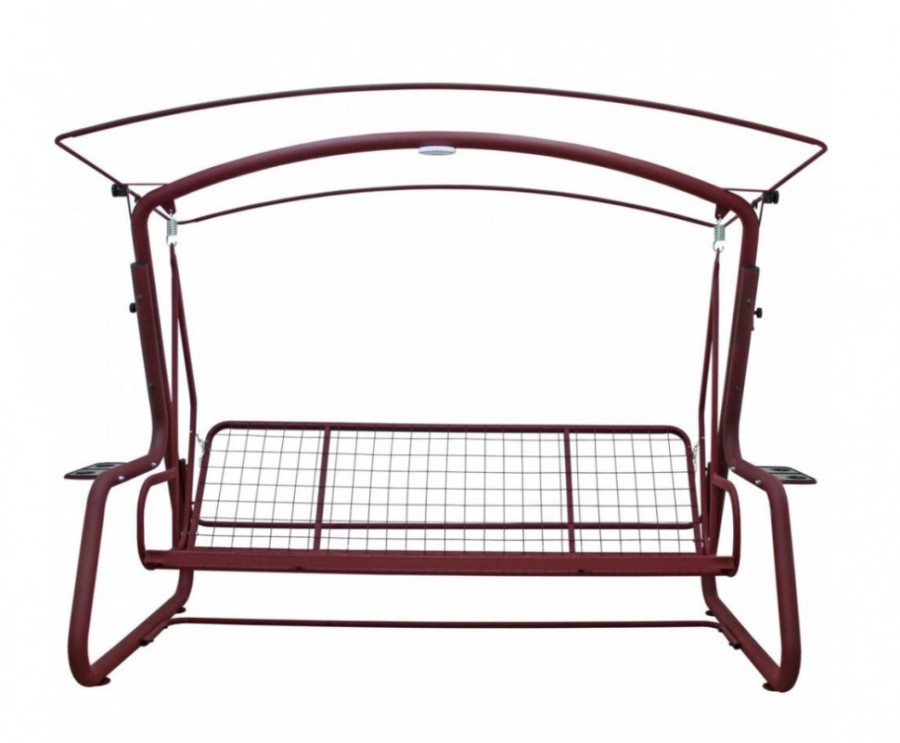 Садовые качели четырехместные Монарх, бордо Garden