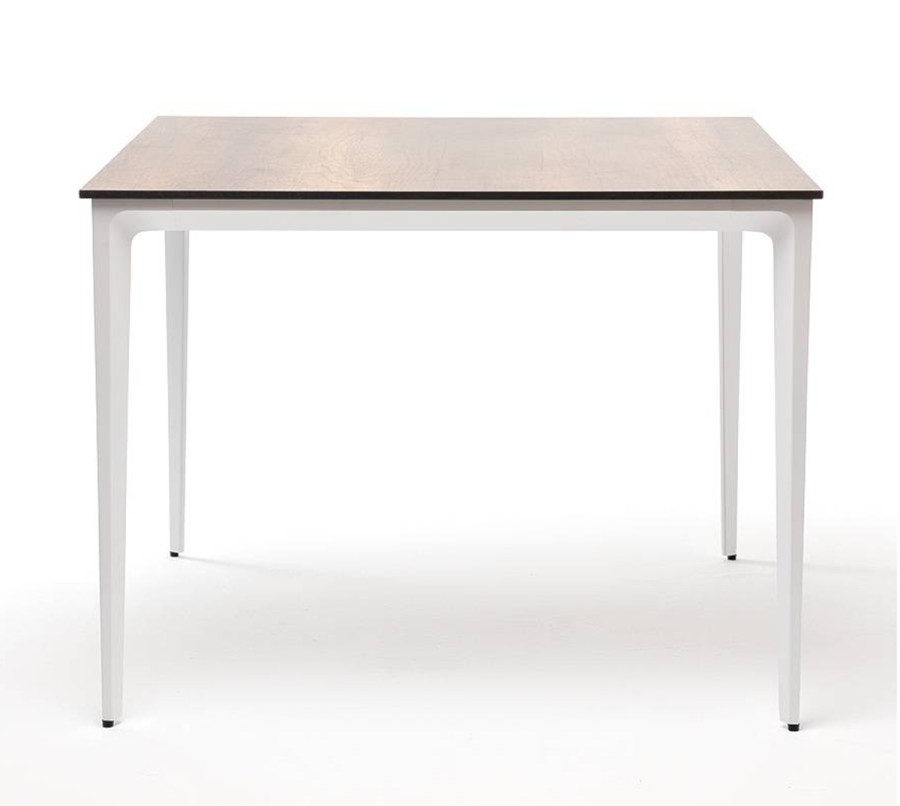 Обеденный стол Малага из HPL 90х90 см, дуб 4sis