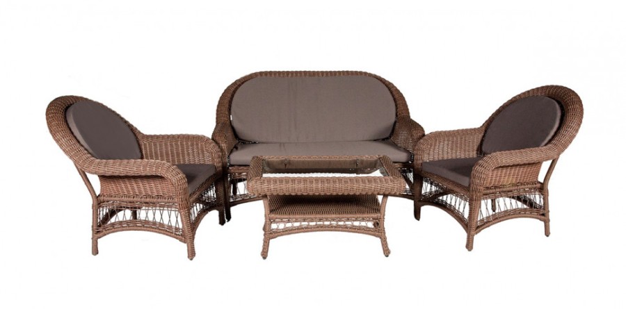 Софа 2-х местная CHELSEA коричневая Aiko