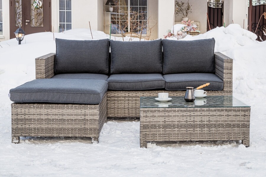 Угловой комплект VICKY из искусственного ротанга Royal Family