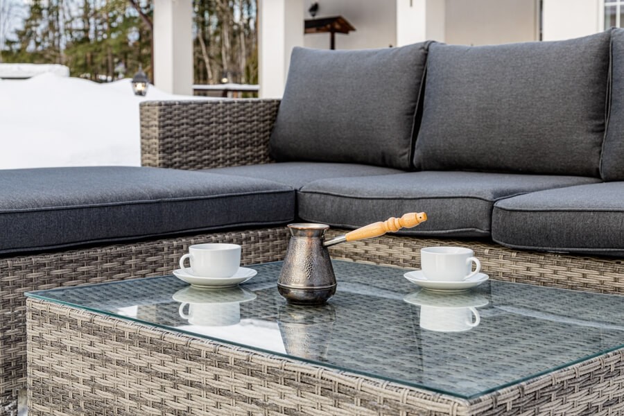 Угловой комплект VICKY из искусственного ротанга Royal Family