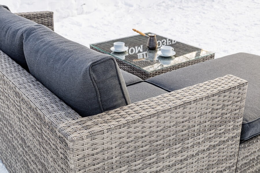 Угловой комплект VICKY из искусственного ротанга Royal Family