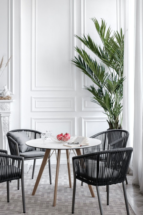 Обеденная группа Франческо 4 темно-серая 4sis