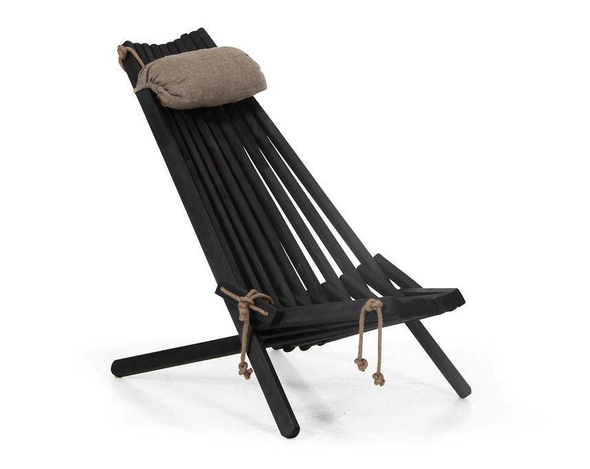 Кресло шезлонг Ribbon black 3001-8 Brafab