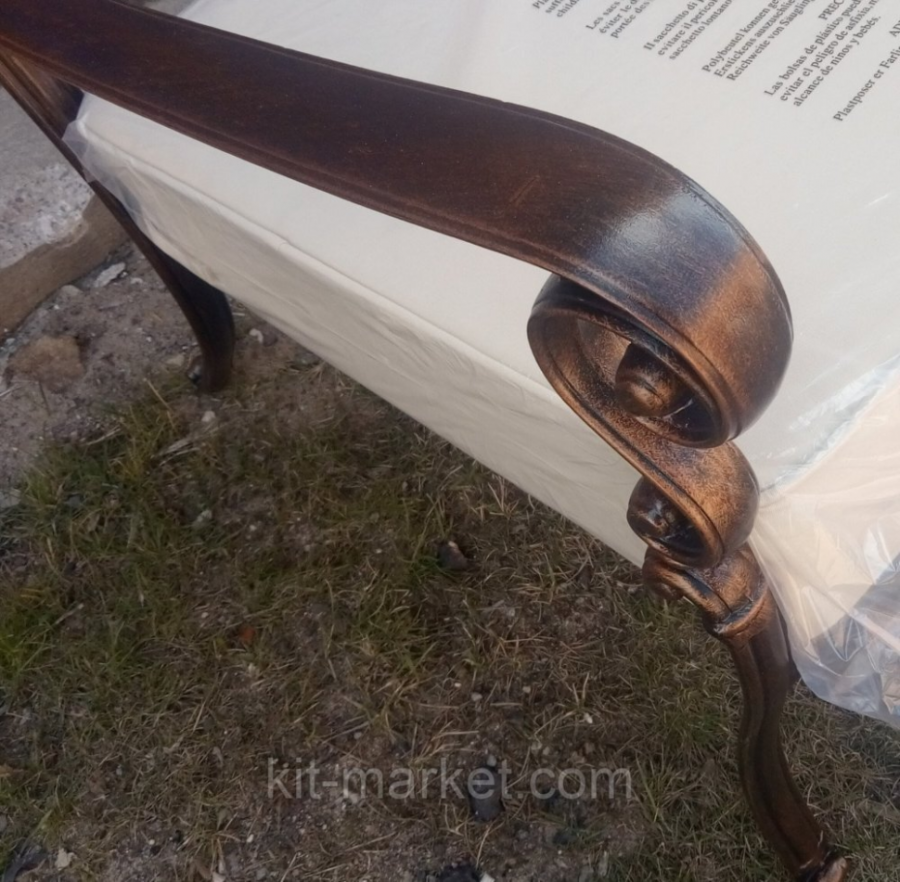 Диван двухместный из литого алюминия Venice Кит Маркет