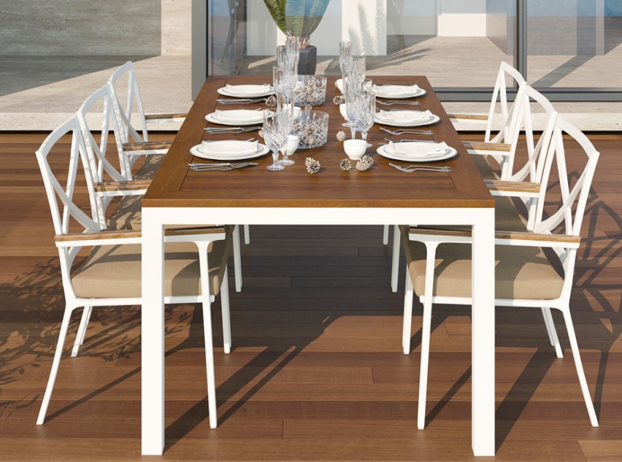 Обеденная группа Bella Calma 220 бежевая Gardenini