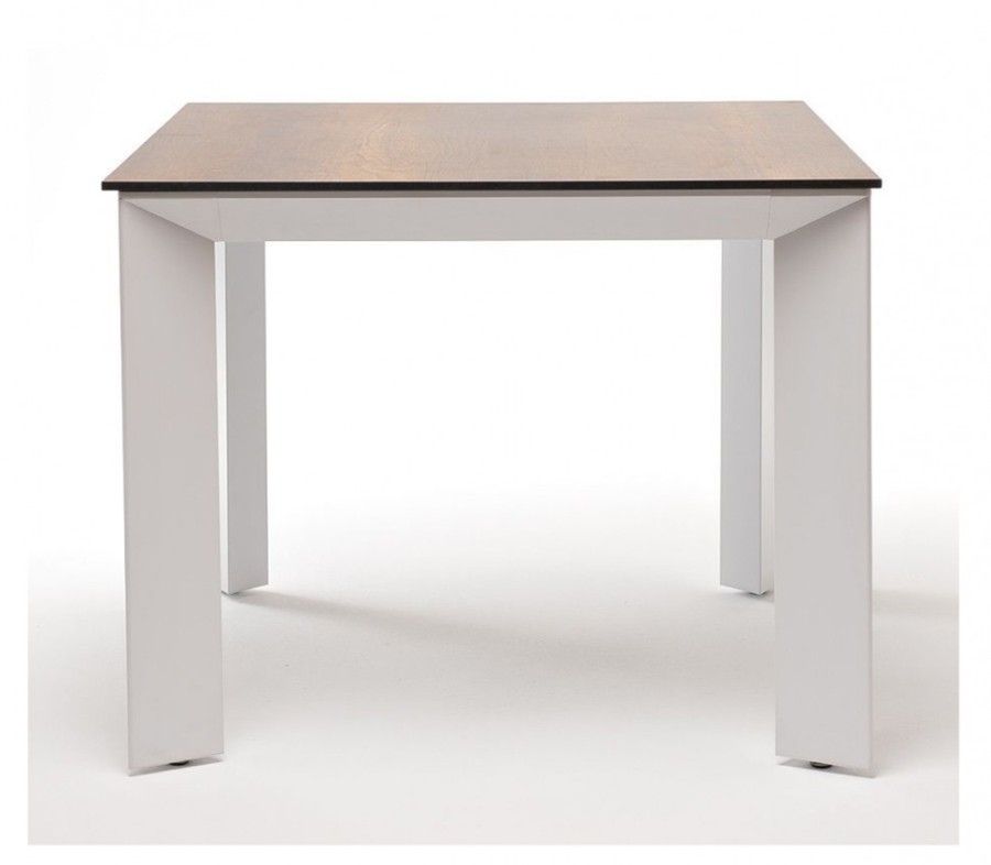 Обеденный стол Венето 90 из HPL дуб/молочный 4sis
