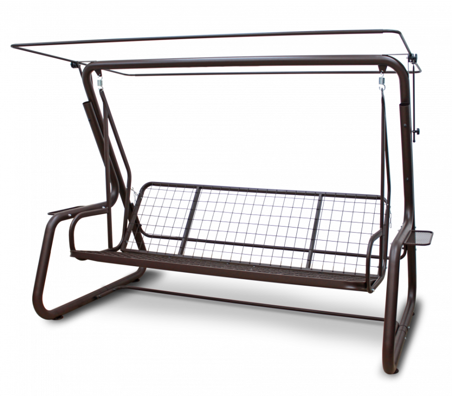 Садовые качели четырехместные Элит Люкс Плюс шоколад Garden