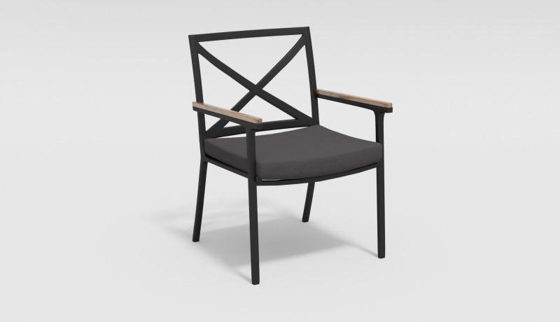 Обеденная группа Bella Calma 200 антрацит Gardenini