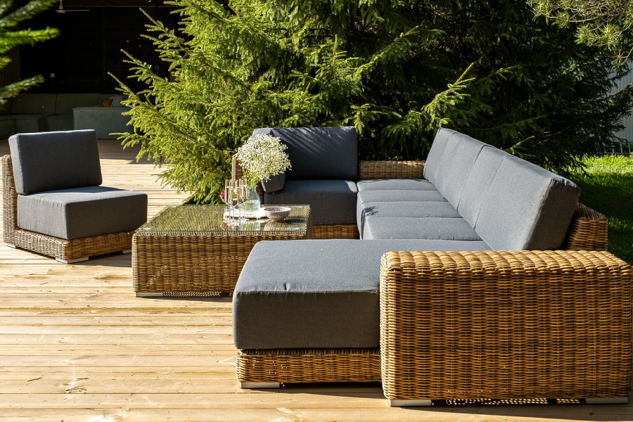 Лаунж-зона трансформирующаяся Капри, соломенный