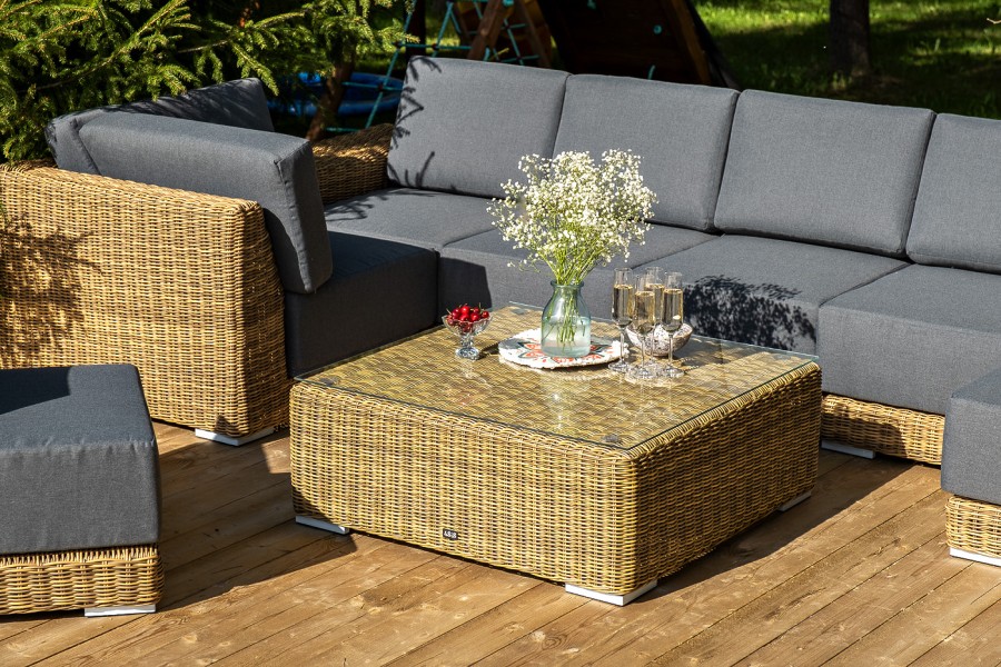 Лаунж-зона трансформирующаяся Капри, соломенный