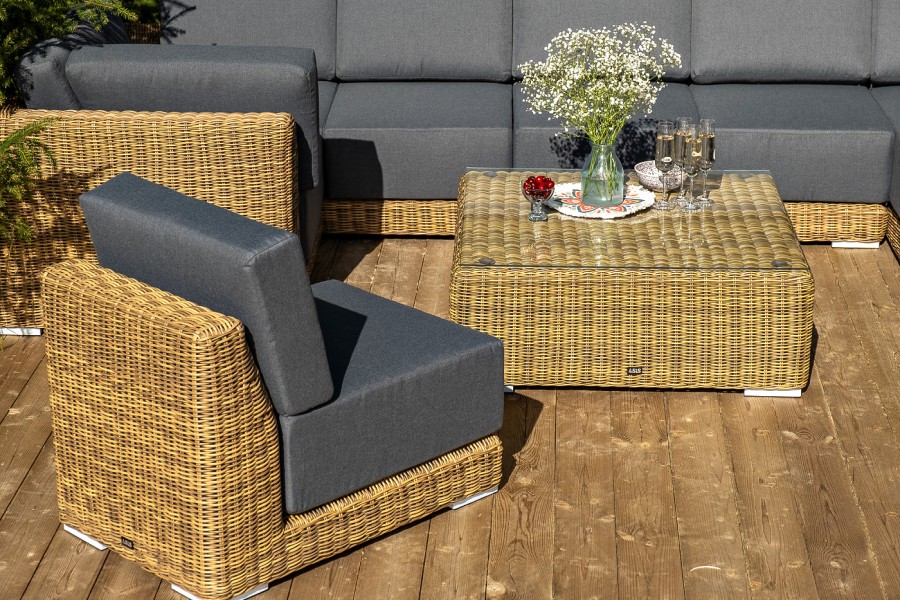 Лаунж-зона трансформирующаяся Капри, соломенный