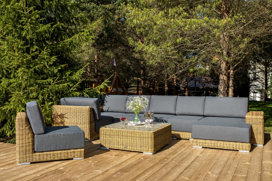 Лаунж-зона трансформирующаяся Капри, соломенный