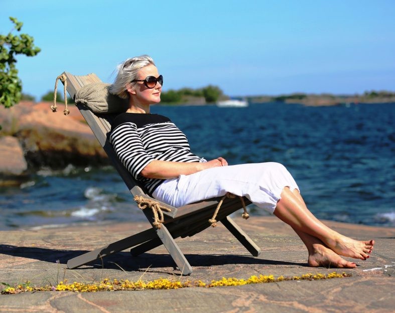 Кресло шезлонг Ribbon grey 3001-7 Brafab