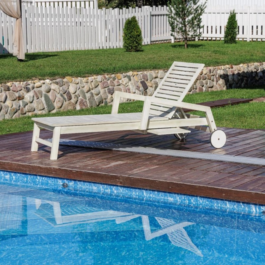 Шезлонг Paolo на колесиках из акации Royal Family