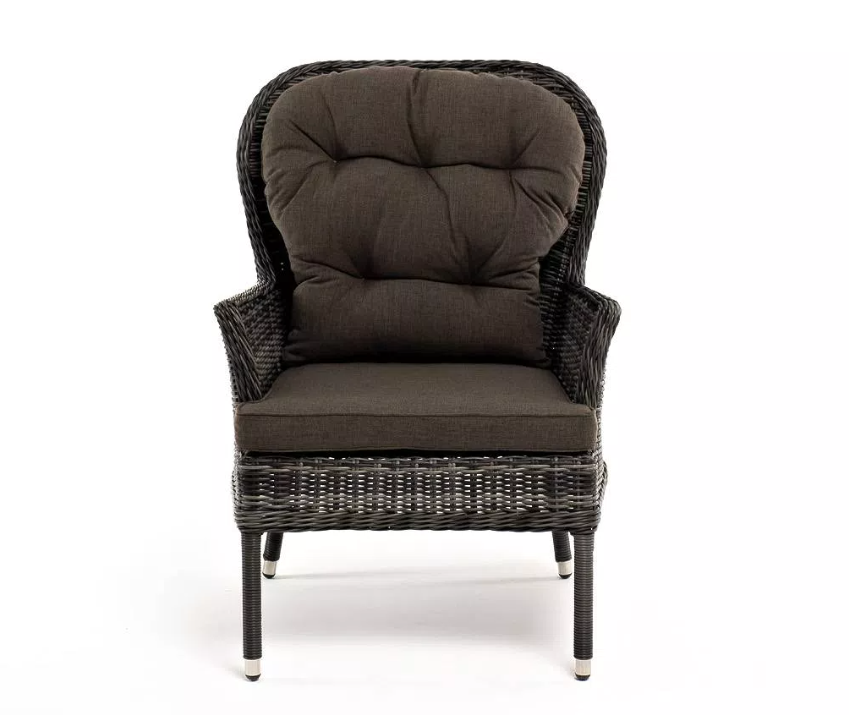 Кресло из искусственного ротанга Алиса, графит 4sis