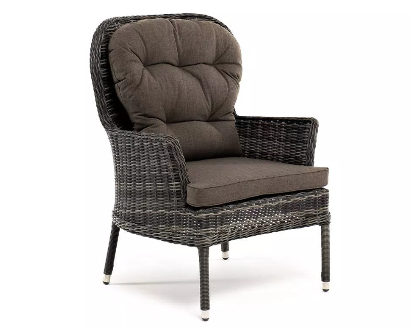 Кресло из искусственного ротанга Алиса, графит 4sis