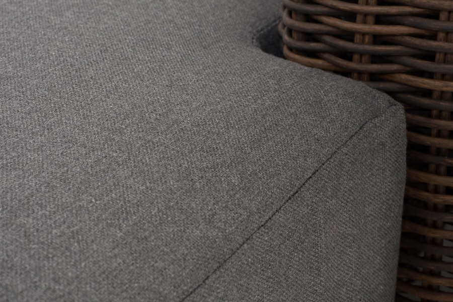 Кушетка из искусственного ротанга Капри, коричневый