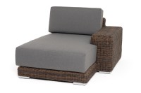 Кушетка из искусственного ротанга Капри, коричневая 4sis 