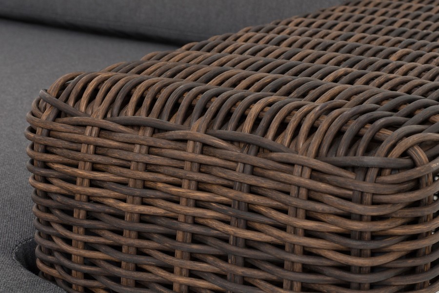 Кушетка из искусственного ротанга Капри, коричневый