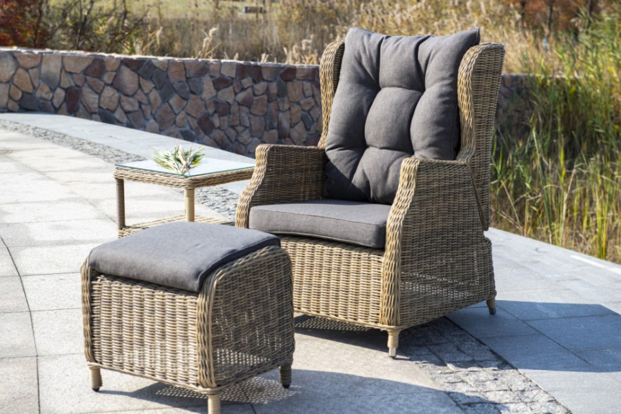 Кресло Форио из искусственного ротанга раскладное 4sis