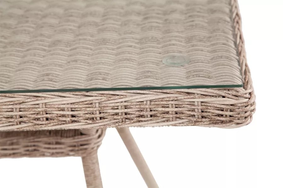 Обеденный стол из искусственного ротанга Латте Beige 160х90см 4sis