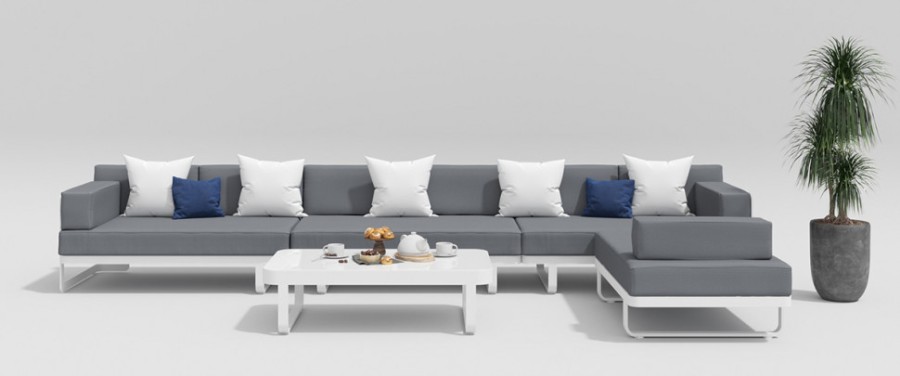 Лаунж зона Hacienda серая Gardenini