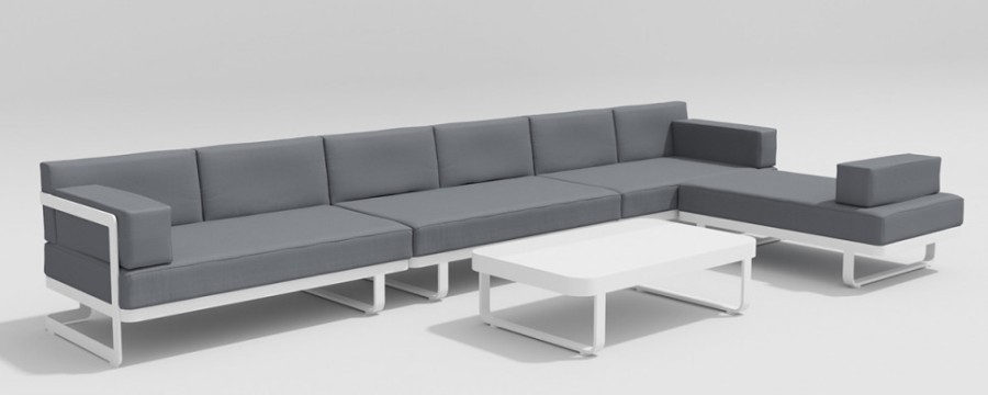 Лаунж зона Hacienda серая Gardenini