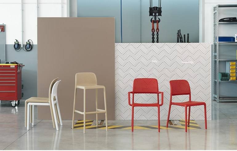 Стул пластиковый Bora Bistrot белый Nardi