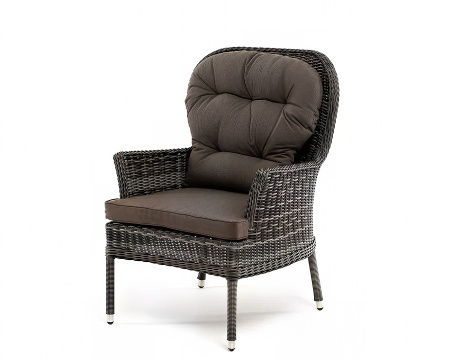 Кофейный комплект Алиса из искусственного ротанга, графит 4sis