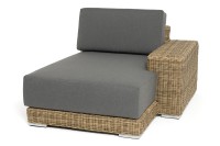 Кушетка из искусственного ротанга Капри, соломенная 4sis 