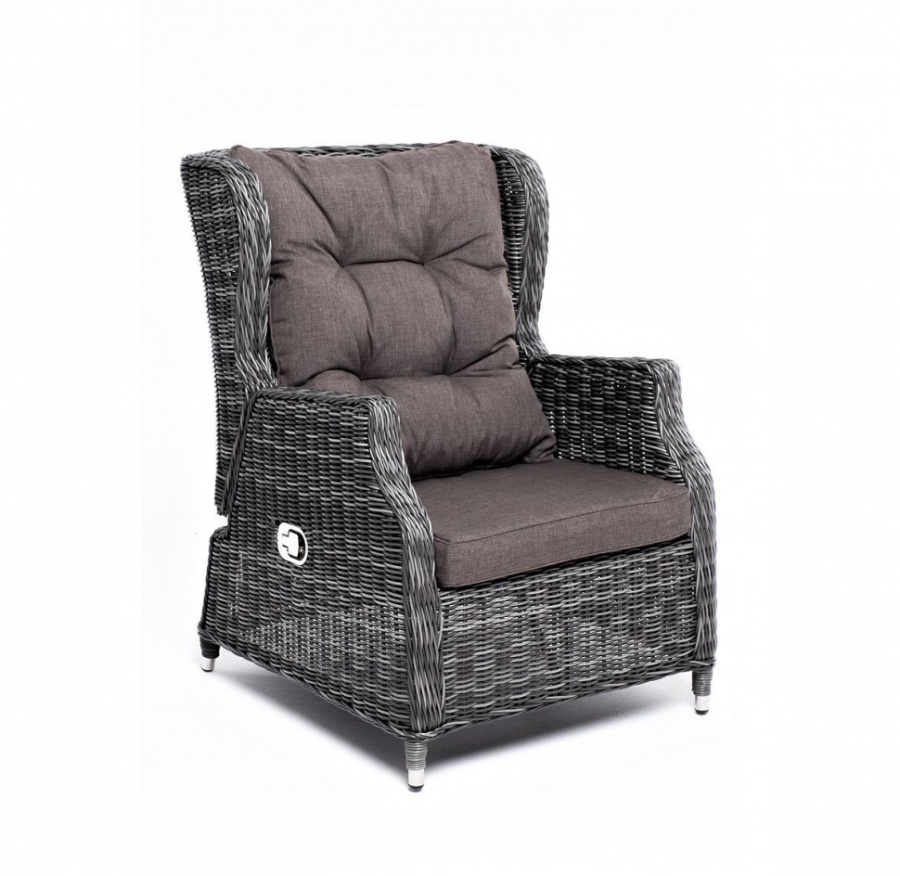 Кресло Форио из искусственного ротанга раскладное графит 4sis