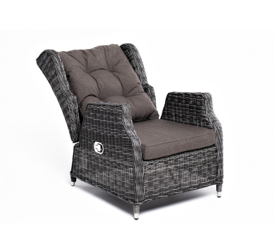 Кресло Форио из искусственного ротанга раскладное графит 4sis