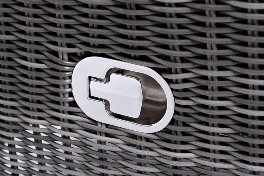 Кресло Форио из искусственного ротанга раскладное графит 4sis